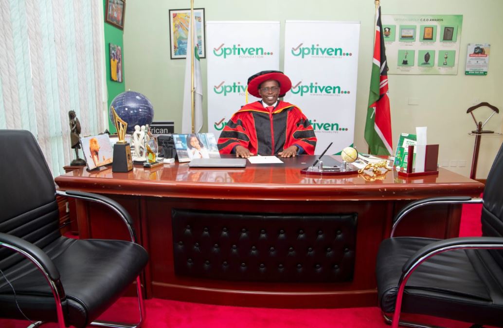 Optiven's George Wachiuri Receives Double Honorary Degrees for Visionary Leadership and Philanthropy