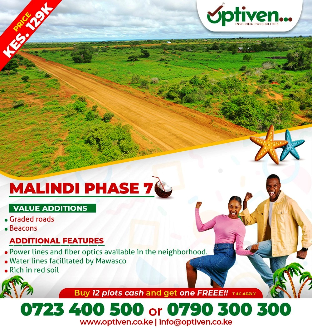 Optiven's Malindi Phase 7 Paving the Way for Affordable Living