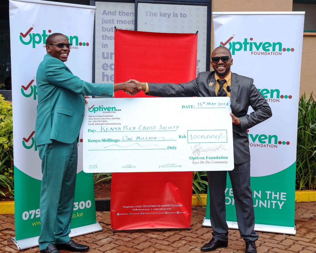 Optiven Group's Generous Donation to Red Cross: A Step Towards Sustainable Solutions